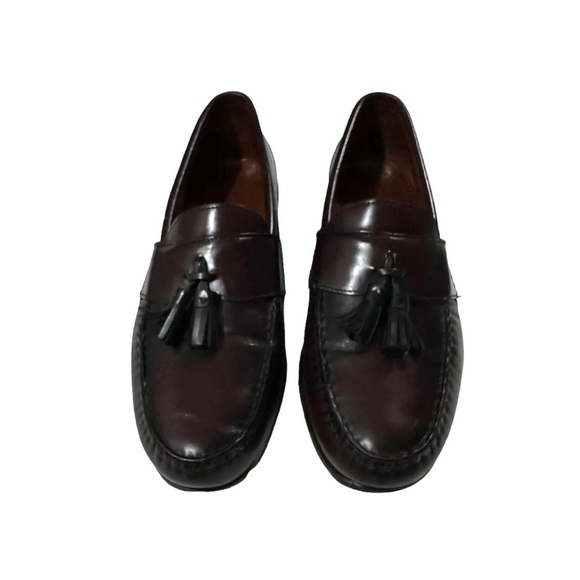 Allen Edmonds Stowe Mens Burgundy Leather Tassel Loafers Slip-On Shoes Size 11D main image 13